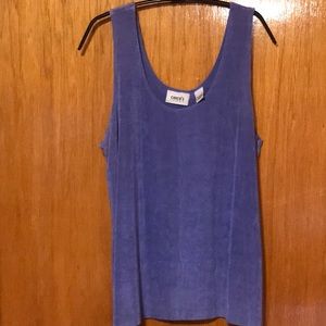 Chico's Travelers Purple Tank Top Size 2/M/12